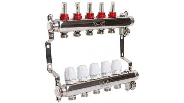 Коллекторная группа  1" х 3/4'' (евроконус) 3 выхода VRT®