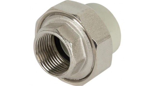 Муфта разъёмная вн.р., 20*1/2", O-ring, Tebo, серая Муфта разъёмная вн.р., 20*1/2", O-ring, Tebo, серая