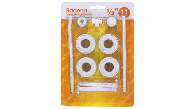 Комплект универсальный для монтажа радиаторов, 2 кронштейна, 3/4", Radena