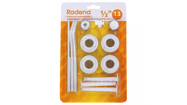 Комплект универсальный для монтажа радиаторов, 3 кронштейна, 1/2", Radena